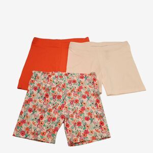 Member's Mark Girl's Favorite Cartwheel Shorts Tropical Parrot Size 7/8 (3-Pack)